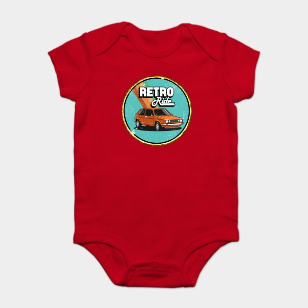 Retro Ride Baby Bodysuit by Synergy Studios